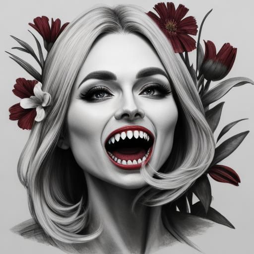 Menacing Flower with Teeth