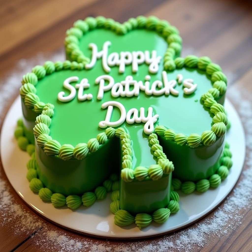 Frosted St. Patrick's Day Cake