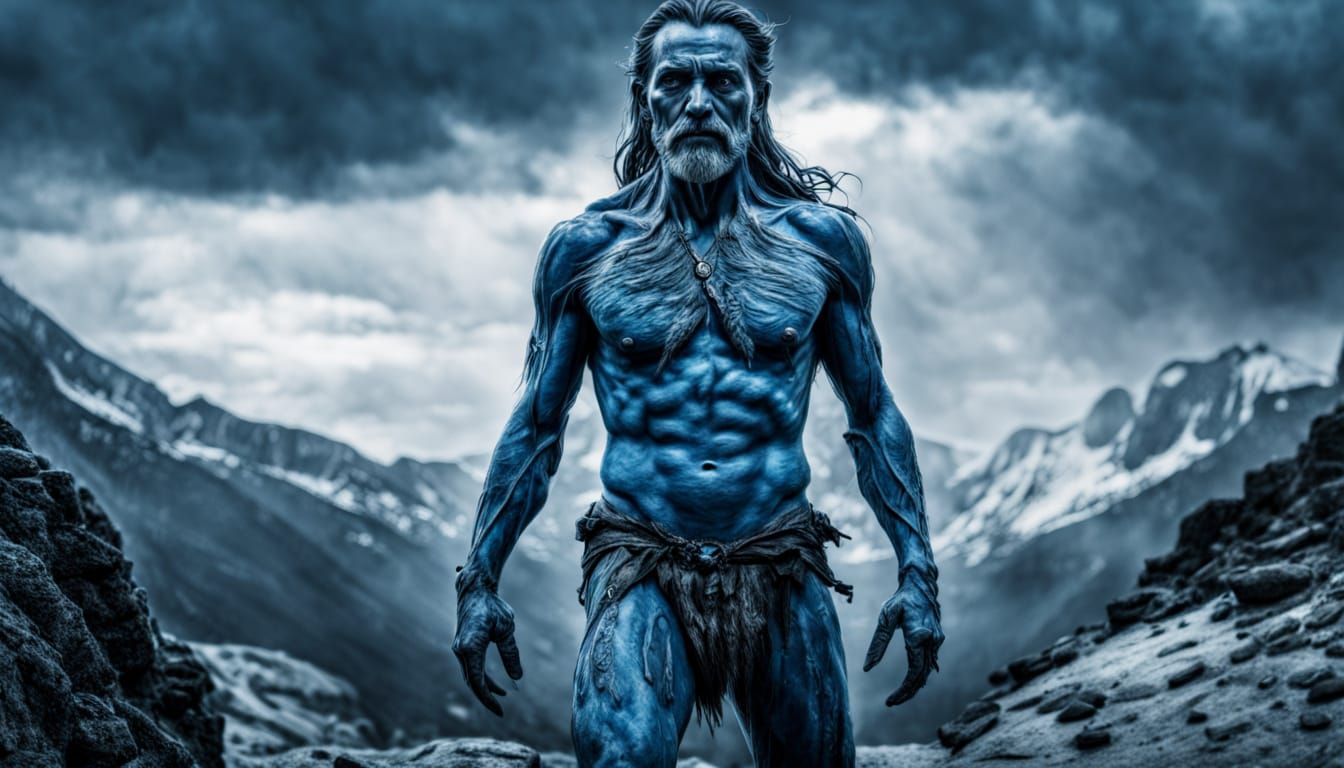 The Blue Revenant: Hyperrealistic Fantasy Art