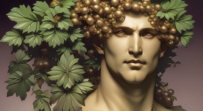 Bacchus Portrait in Ethereal Fantasy Style