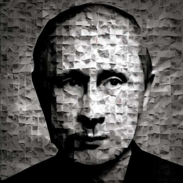 Collage Art Origami Paper Folds Papercraft