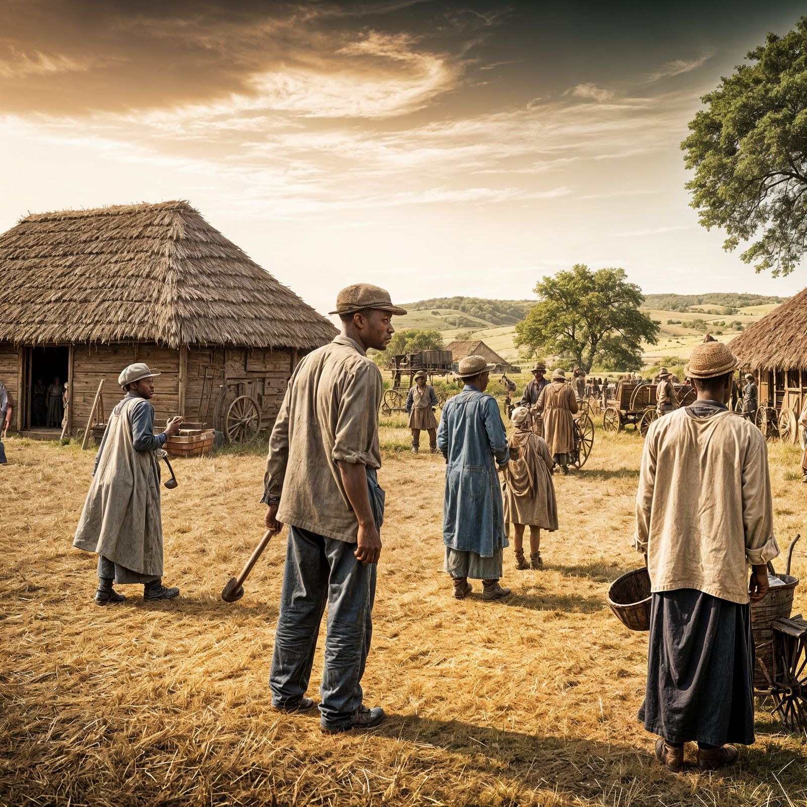 Historic African Laborers in a Cinematic Masterpiece