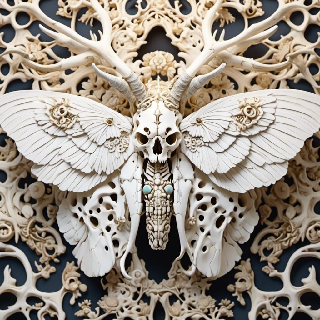 Moth Image Generated From Simple Prompt