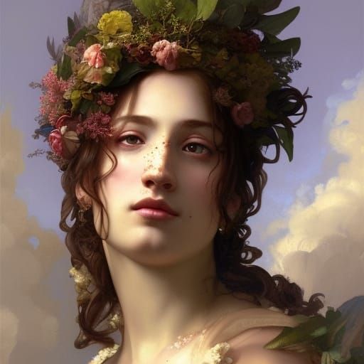 Renaissance Bacchanal Portrait in 8K Resolution