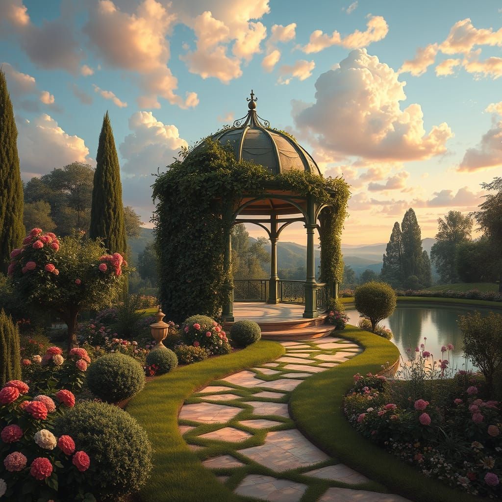 Bella Dolce: A Lush Rococo Garden in Tuscany