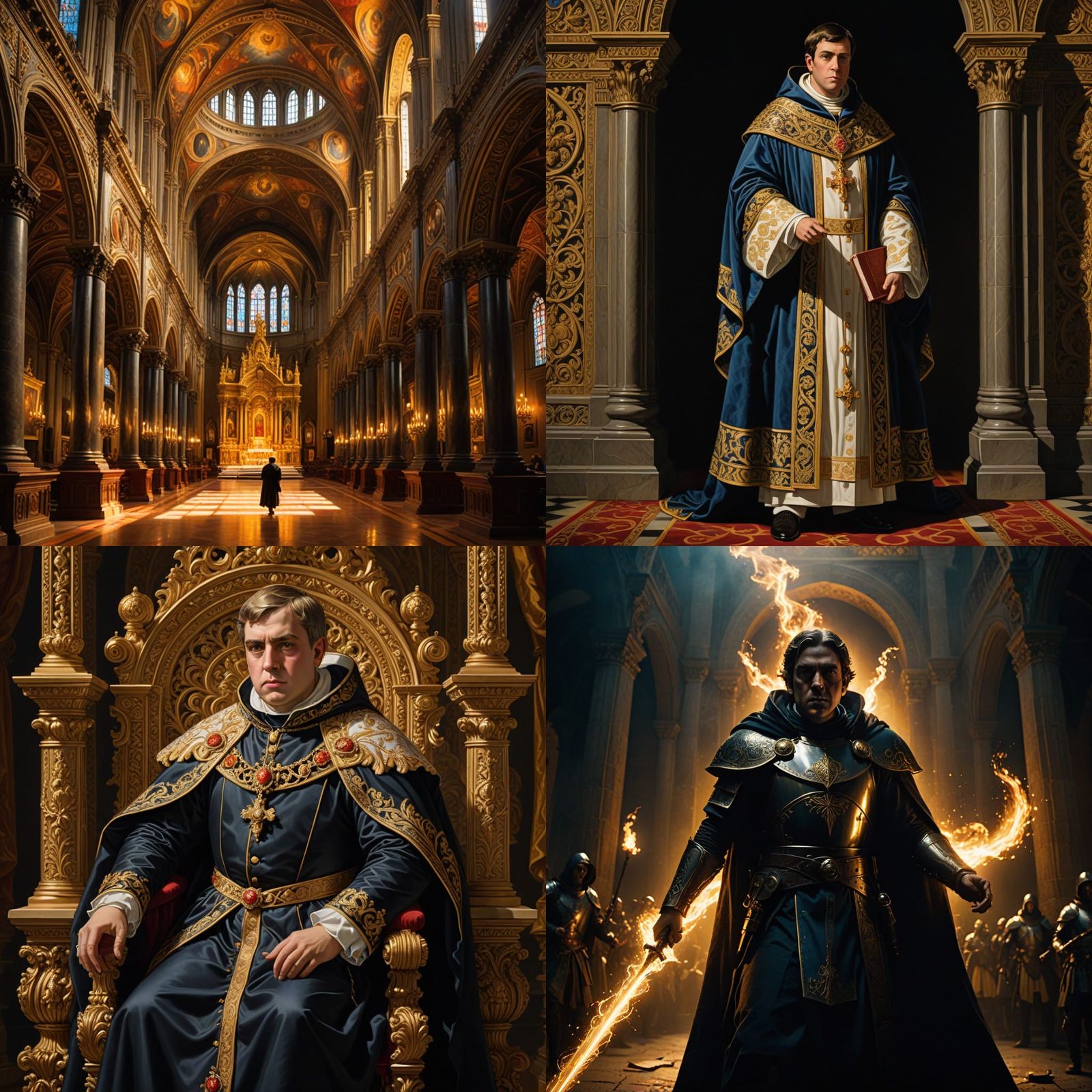 Medieval Saint as a Chiseled Hero