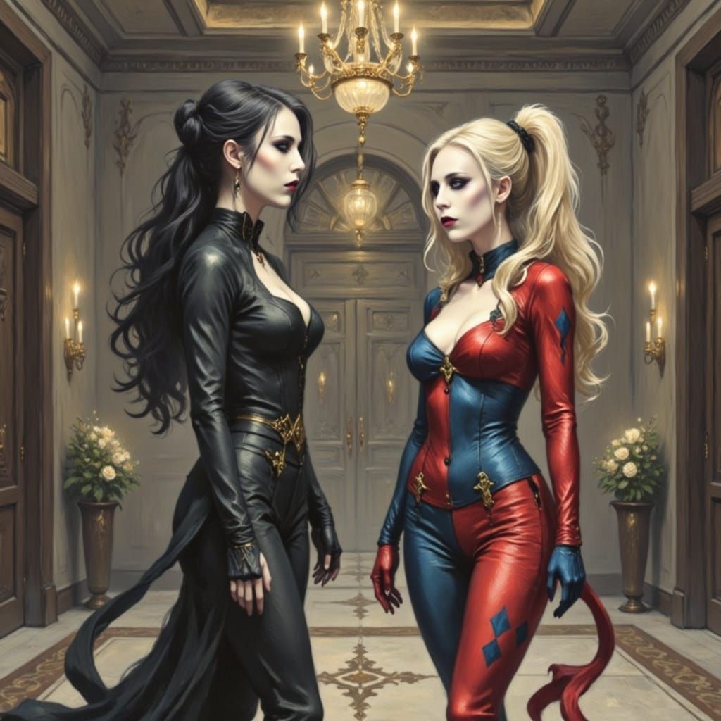 Joanne Dee-Harley Confronts Dark Elegance in Lavish Mansion