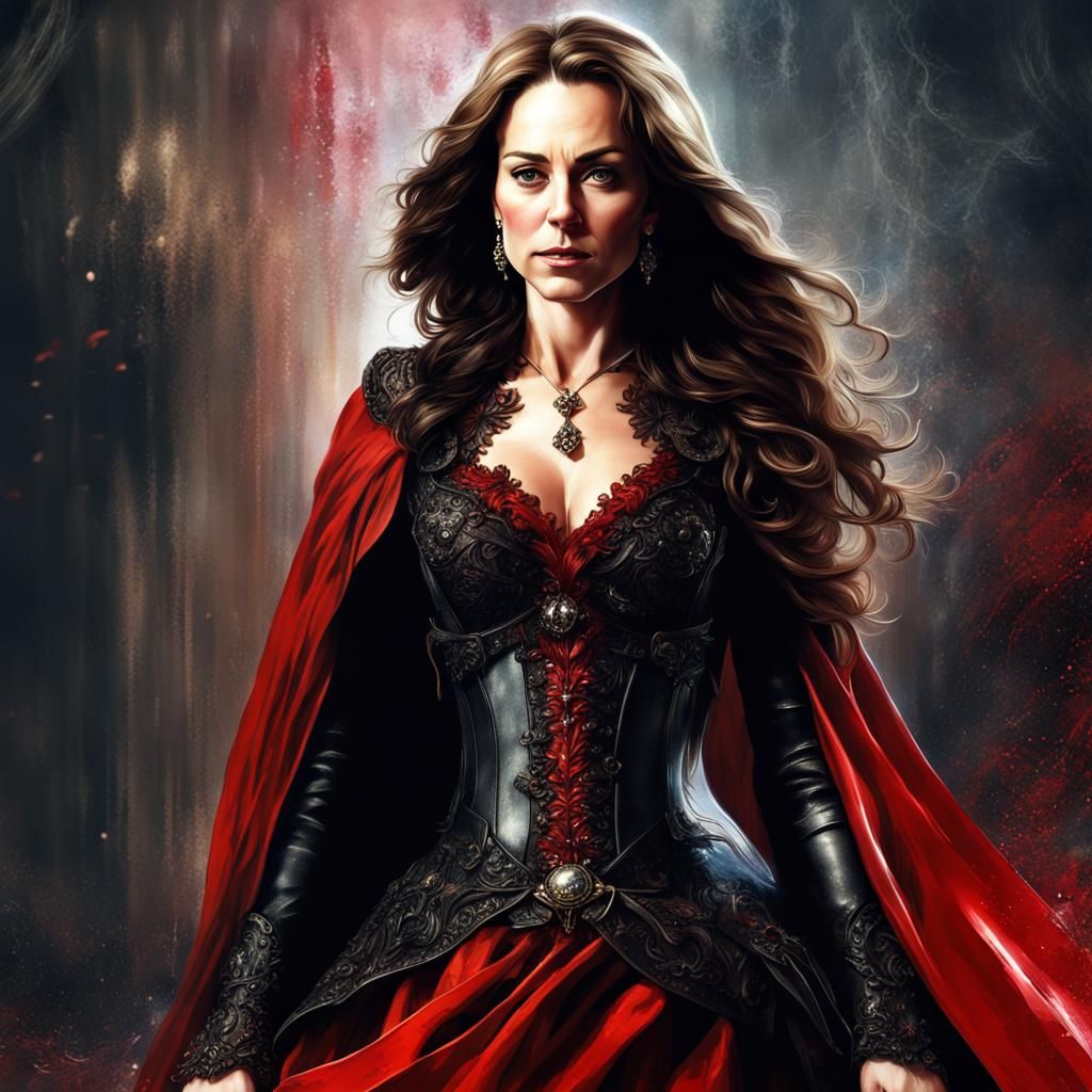 Kate Middleton as Gothic Fantasy Art Splash Screen