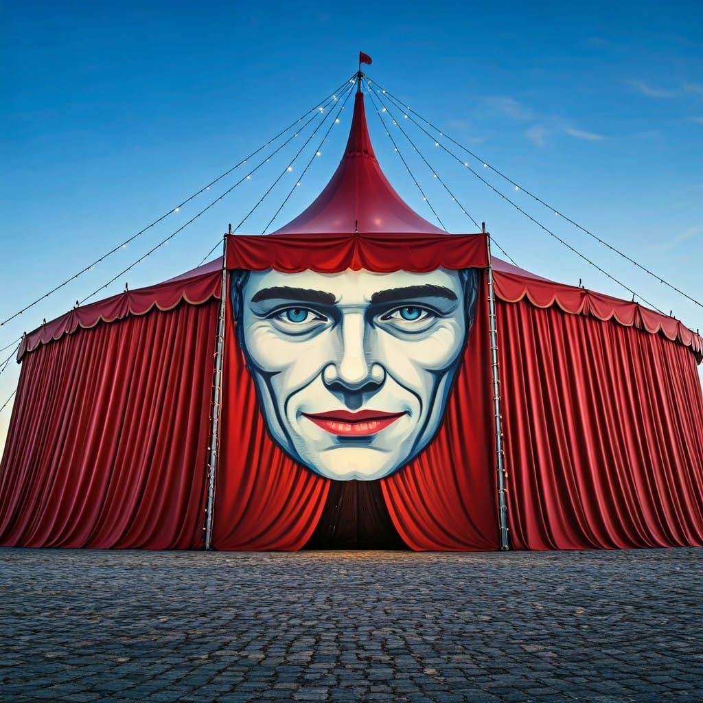 A Face-Shaped Circus Tent Marvel