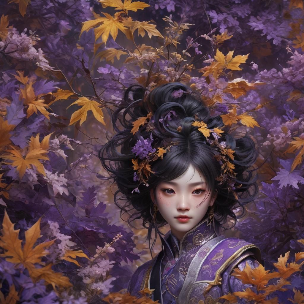 Detailed Portrait of Sect Leader of Violet Palace