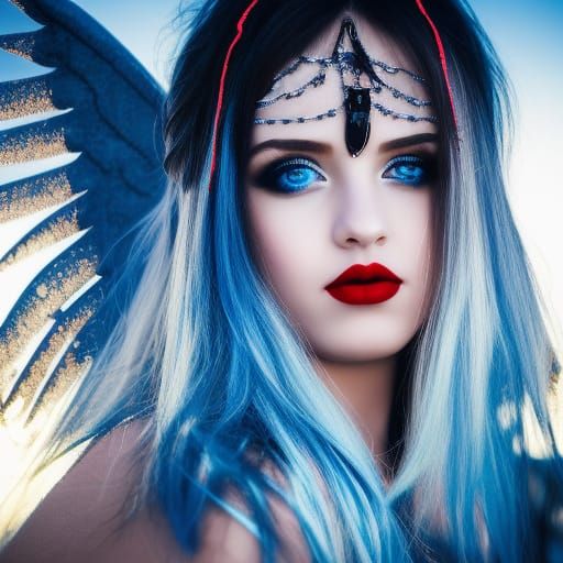 Angel in Lost City: Real Portrait in 8k