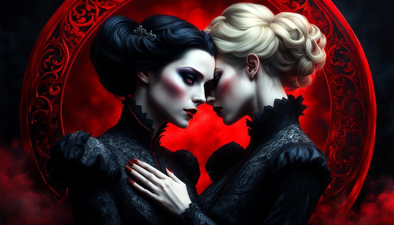 Vampire Mina Harker and Vampire Lucy Westenra