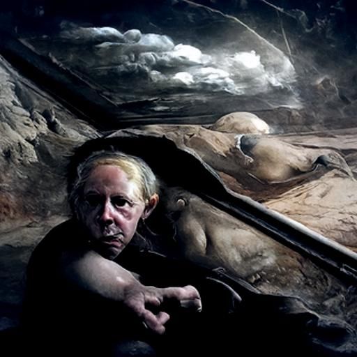 Ominous Detailed Painting in Odd Nerdrum Style