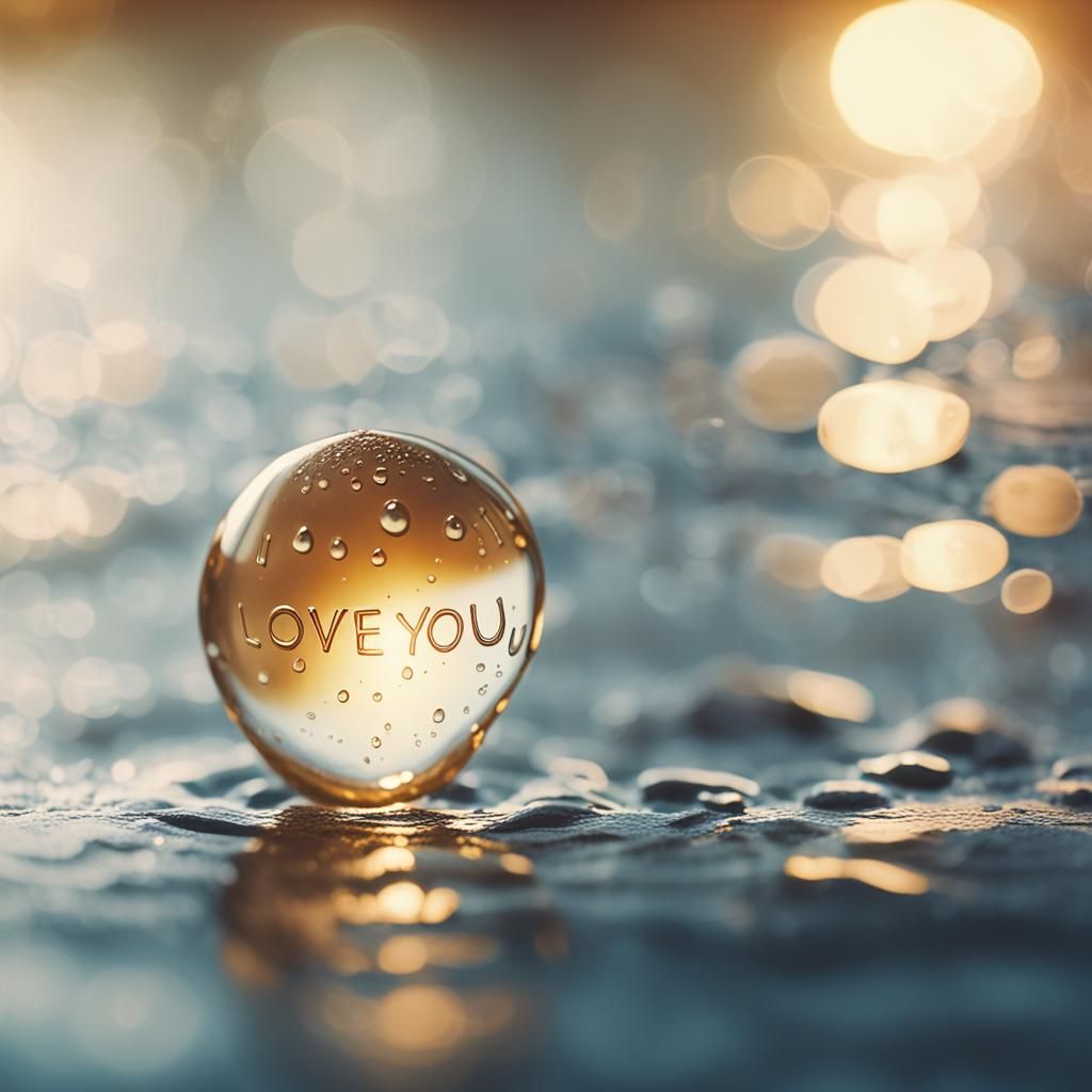 Water Drop Message in Cinematic Macro Photography