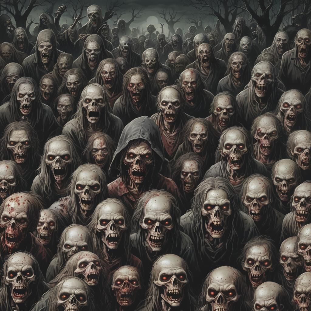 Horror Scene: Midnight of Crawling Creatures