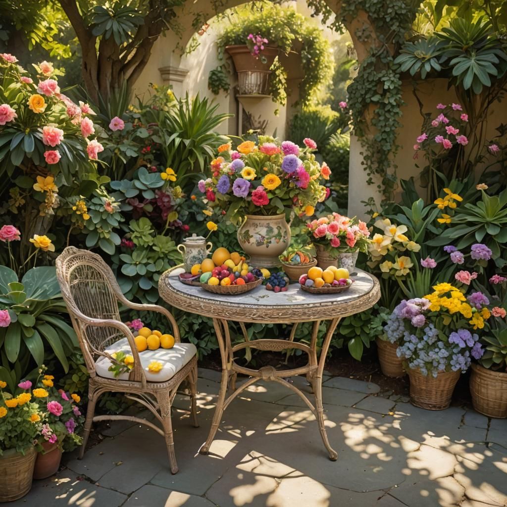 Floral Still Life in Post-Impressionist Style