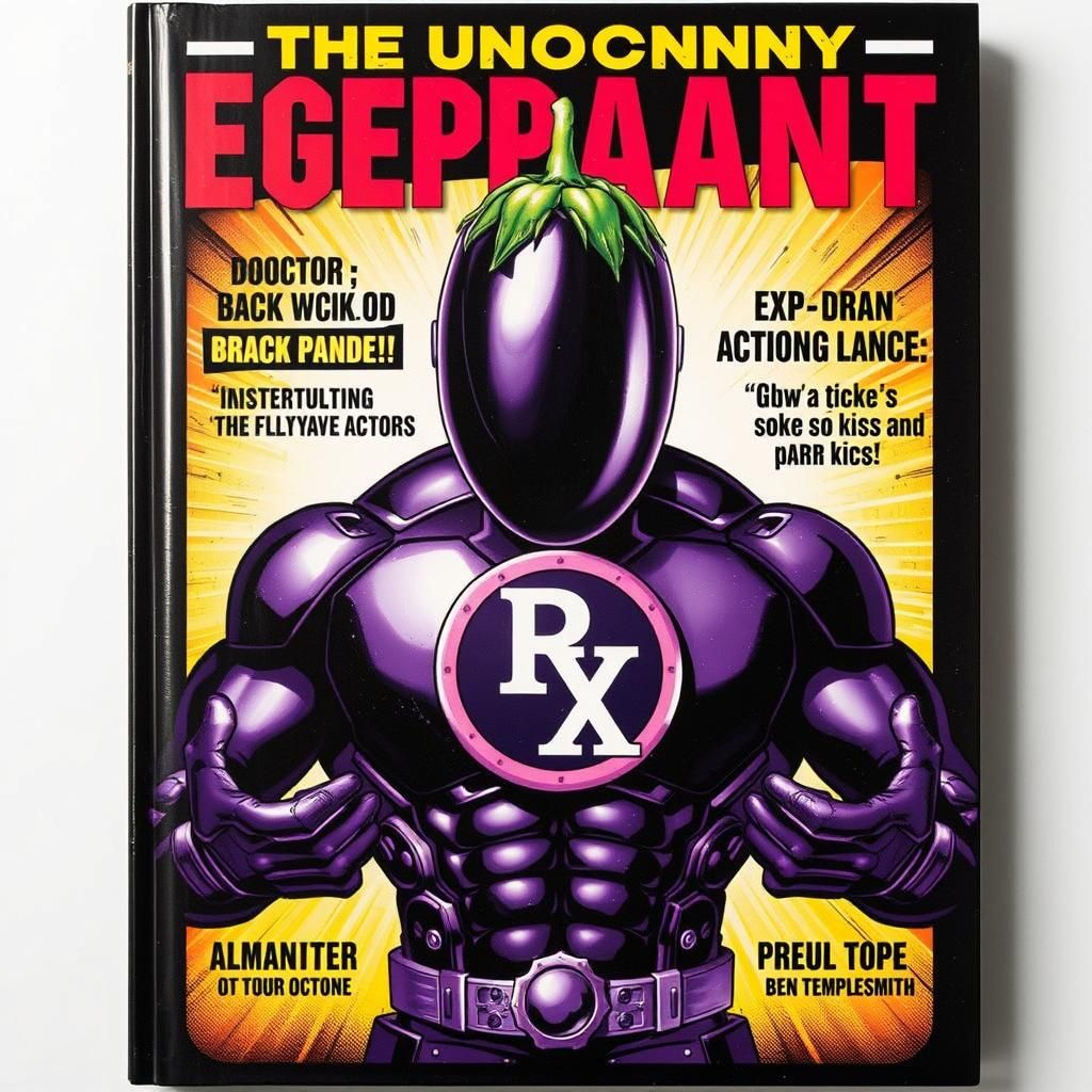 Doctor Eggplant Unleashes a Flurry of Kicks: High-Tech Illus...