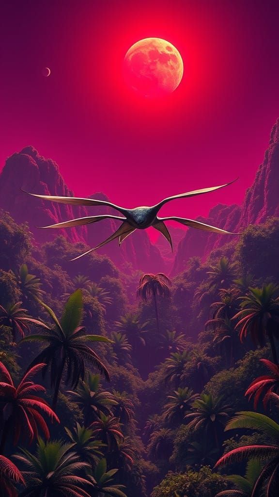 Jungle exoplanet and it habitant