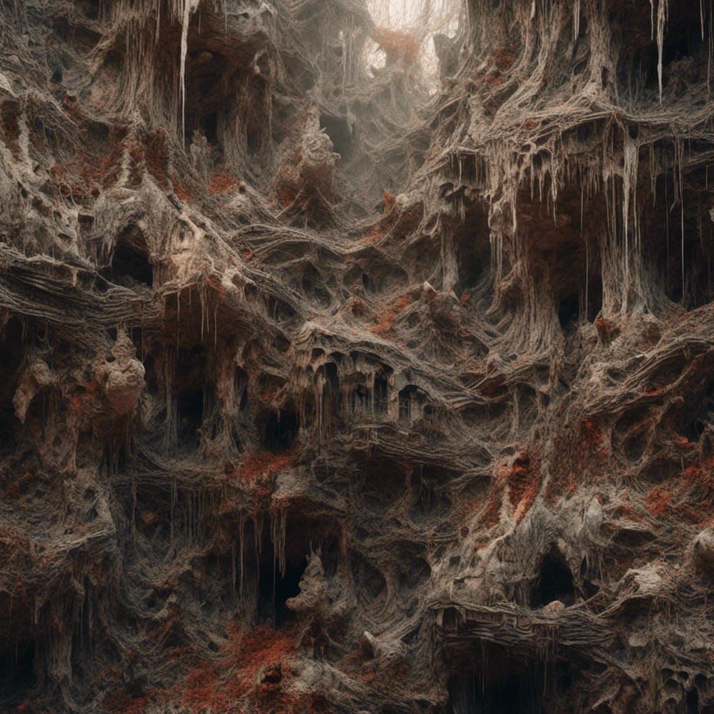 Abstract Art Meets Speculative Technology in Dark Fantasy St...