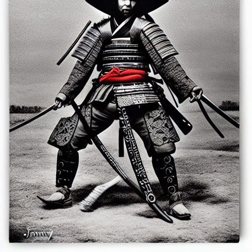 Hyperdetailed Samurai Cowboy by James Barry