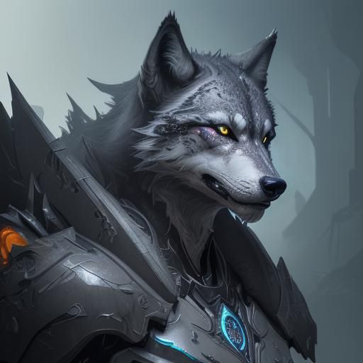 Hyperrealistic Robotic Wolves in Detailed Concept Art