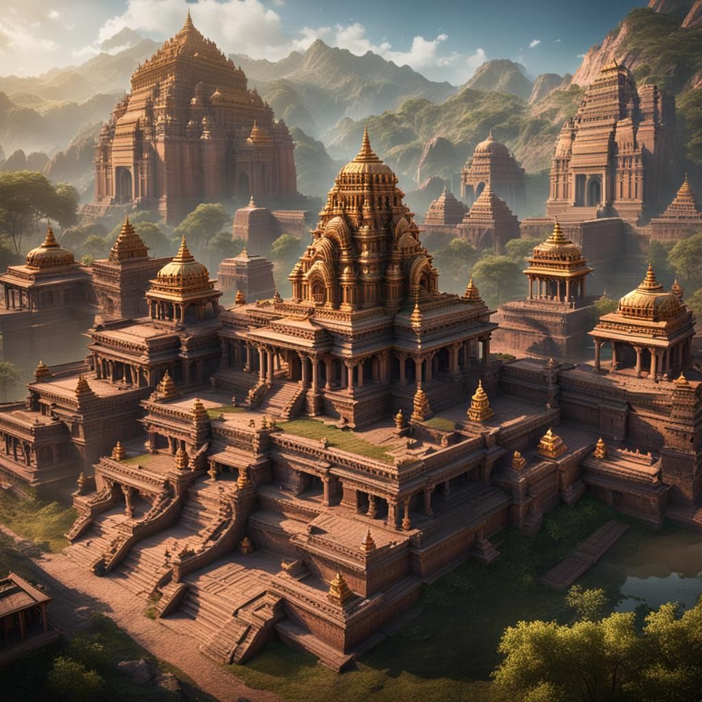 Ancient Sravasti City with Buddhist Monuments