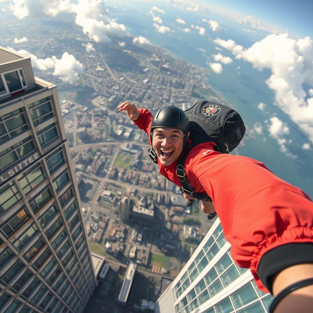 Skydiving Stunt: Mission Impossible Action Close-Up