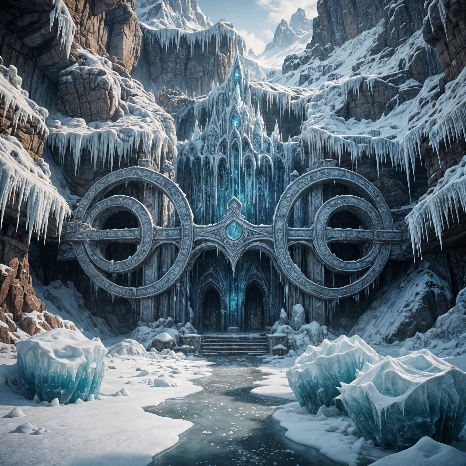 Icy Temple: Detailed Matte Painting in Unreal Engine