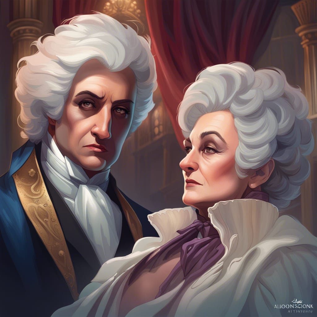 Bea Arthur as Phantom of the Opera: Art Nouveau Portrait