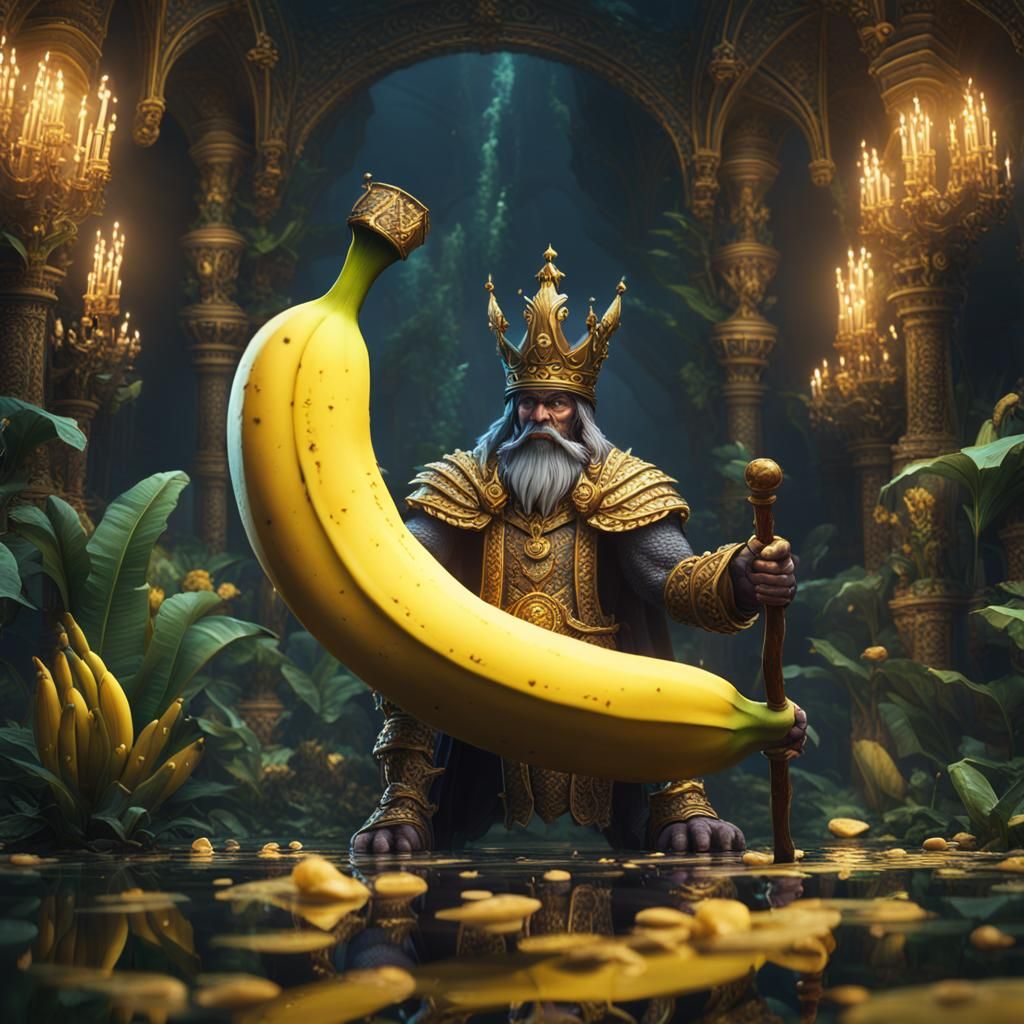 Fantastical Banana King Concept Art