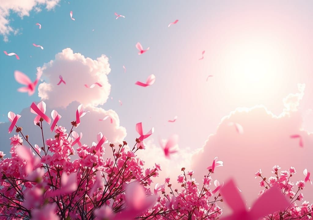 Pink Landscape: Hopeful Digital Art