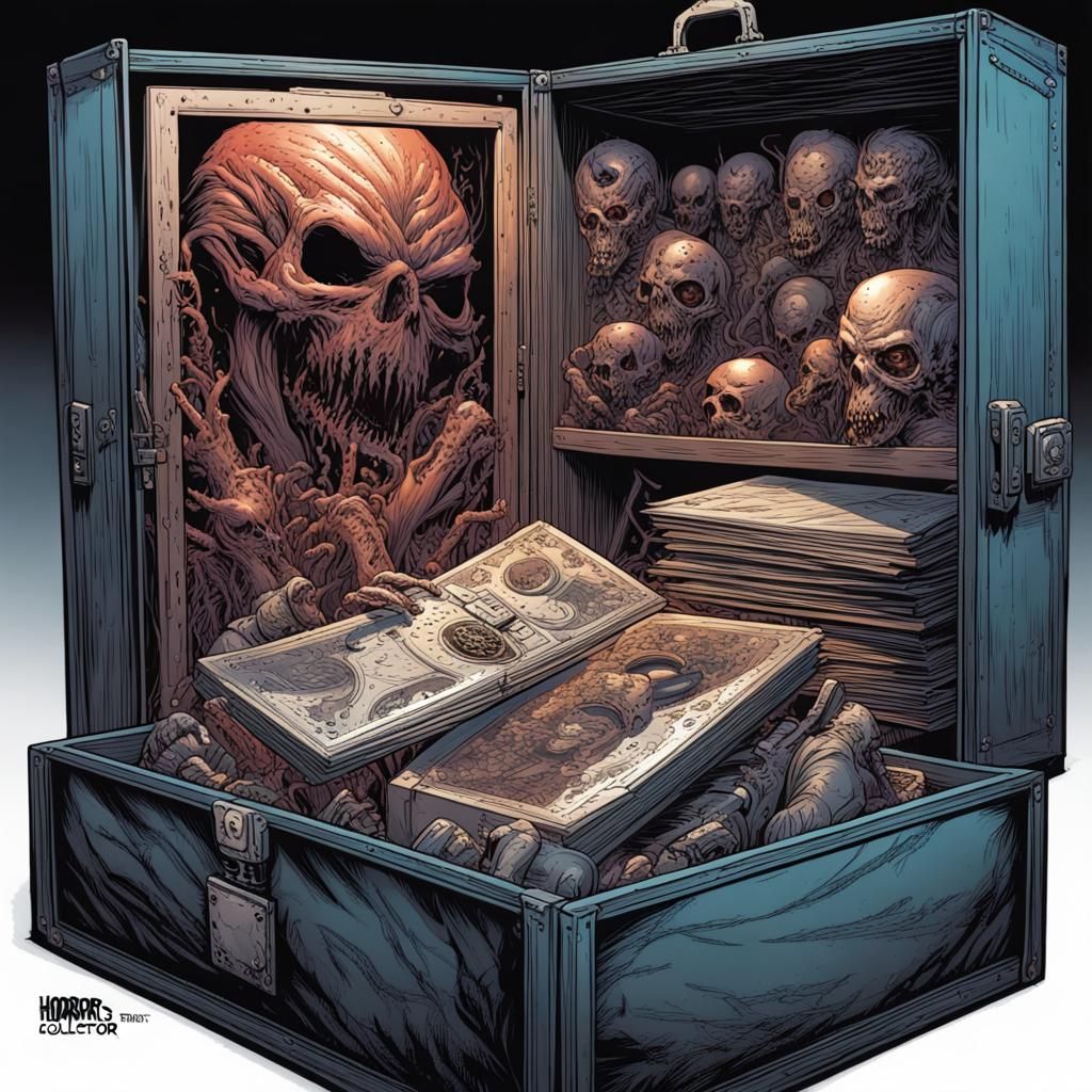 Horror Collector's Box: Comic Book Art Style
