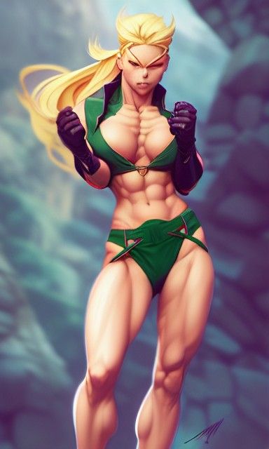 Cammy White: Detailed, Stylized Full Body Portrait