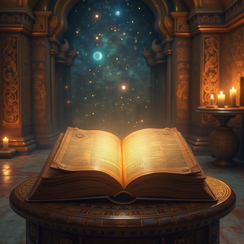 Ancient Temple of Celestial Mysticism in Mystical Indian Sty...