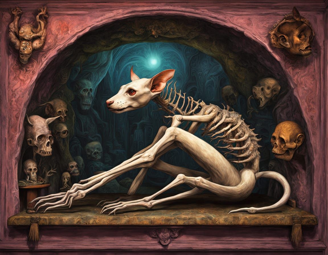 Cryptid Taxidermy in Surreal Vatican Colosseum