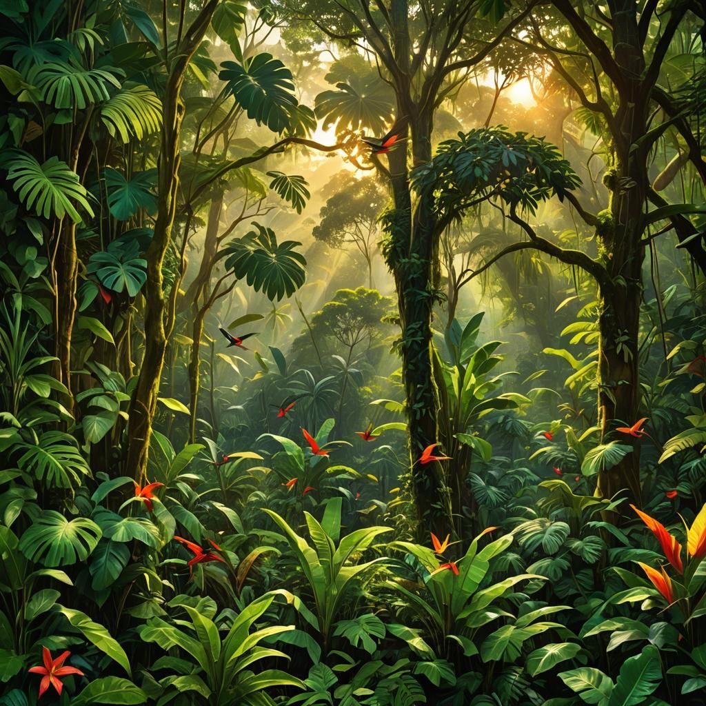 Millions of Birds Fill Amazon Jungle Canopy