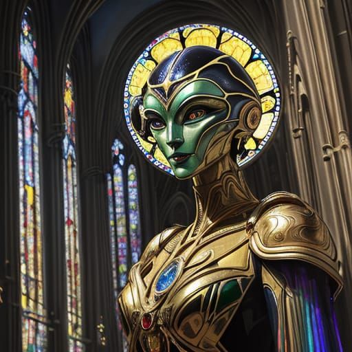 Alien in Cathedral: Art Deco Neo-Impressionism