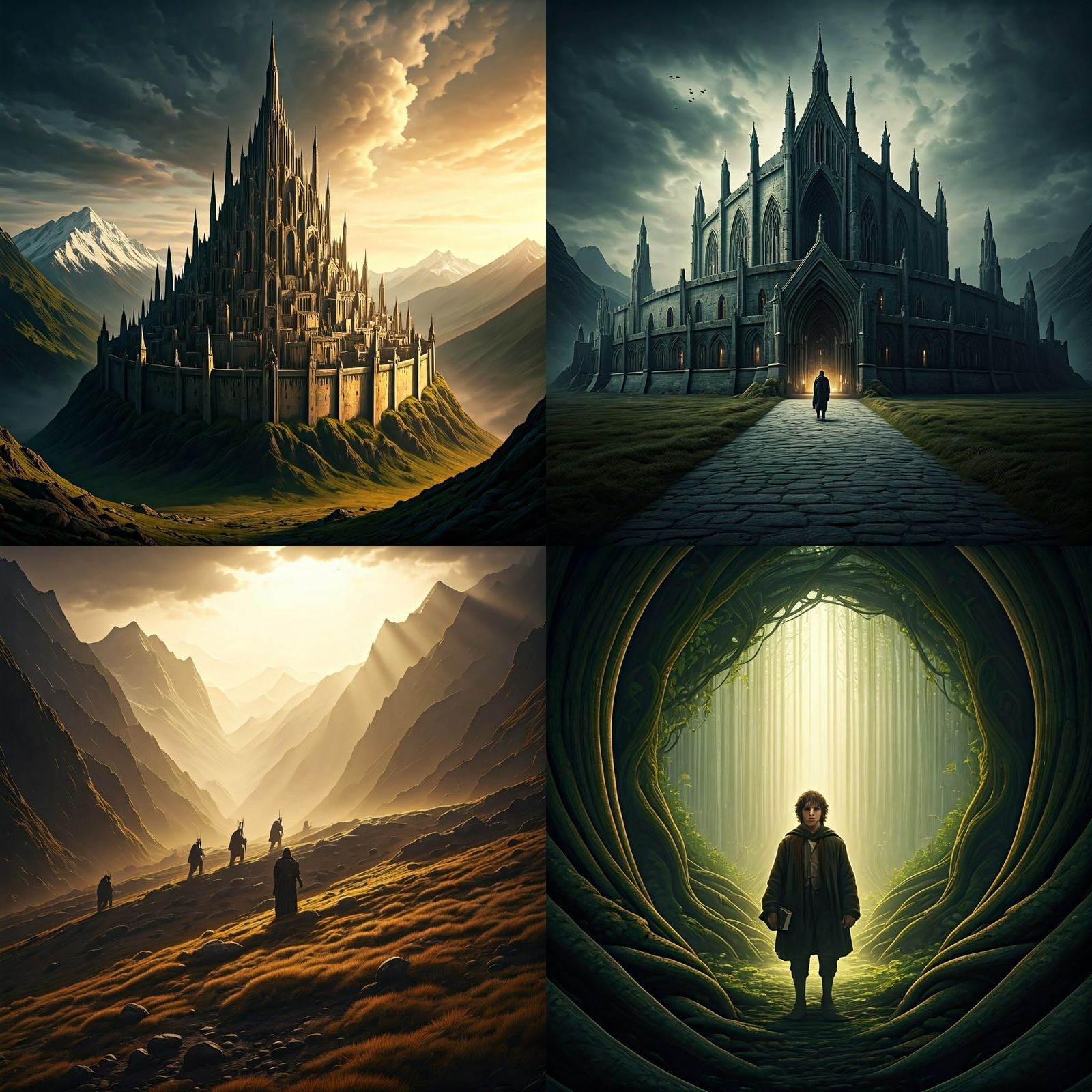 Hyperrealistic Lord of the Rings Scene in HDR