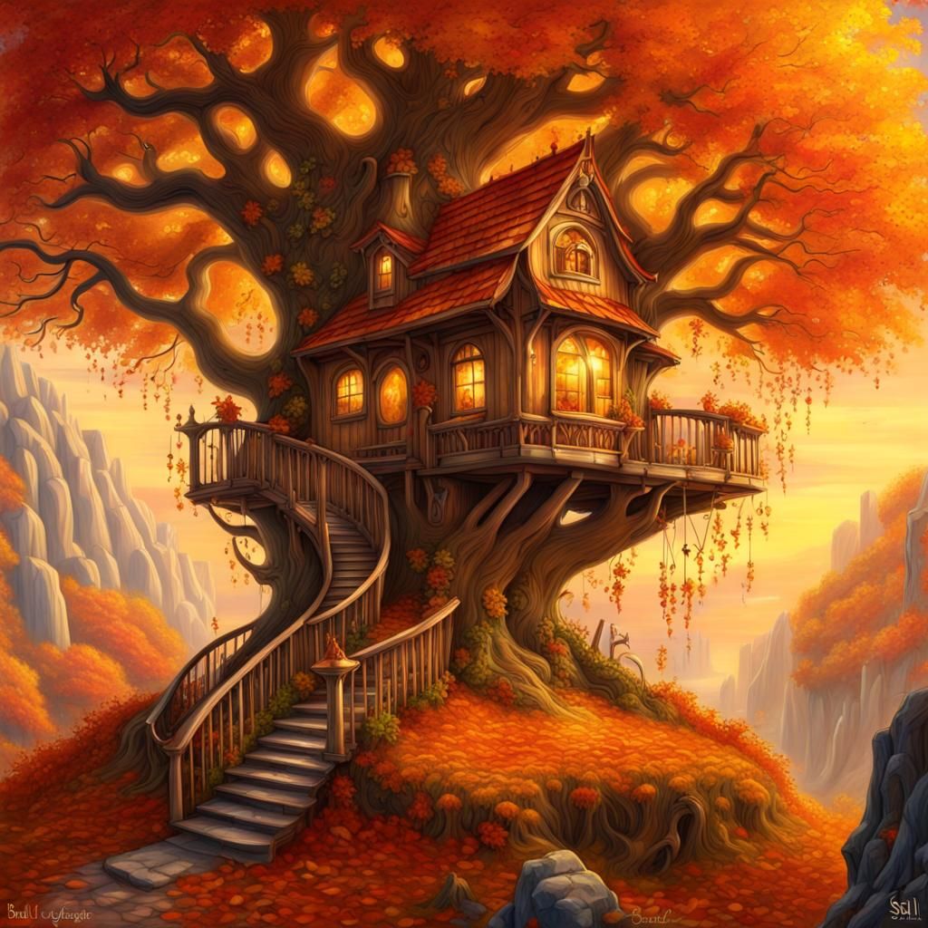 Autumn Kingdom: A Fantasy Environment Scene