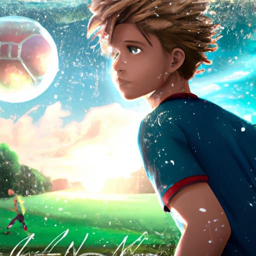 Neymar Jr. in Studio Ghibli Anime Style