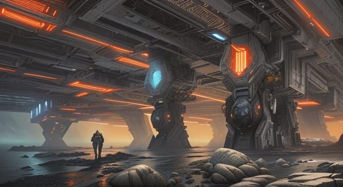 Heroic Space Explorer Discovers Distant Shore