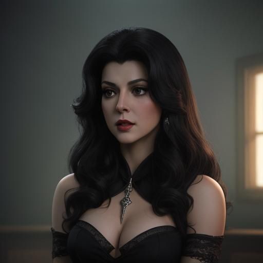 Deanna Troi as a Provocative Sorceress in Cinematic Style