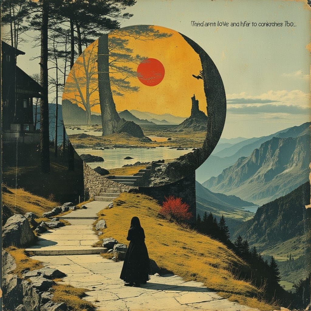 Golden Valley Stairway to Nowhere with Glass Globe and Vibra...