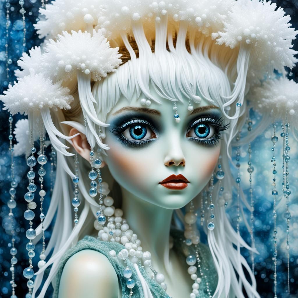 Lion's Mane Mushroom Fairy