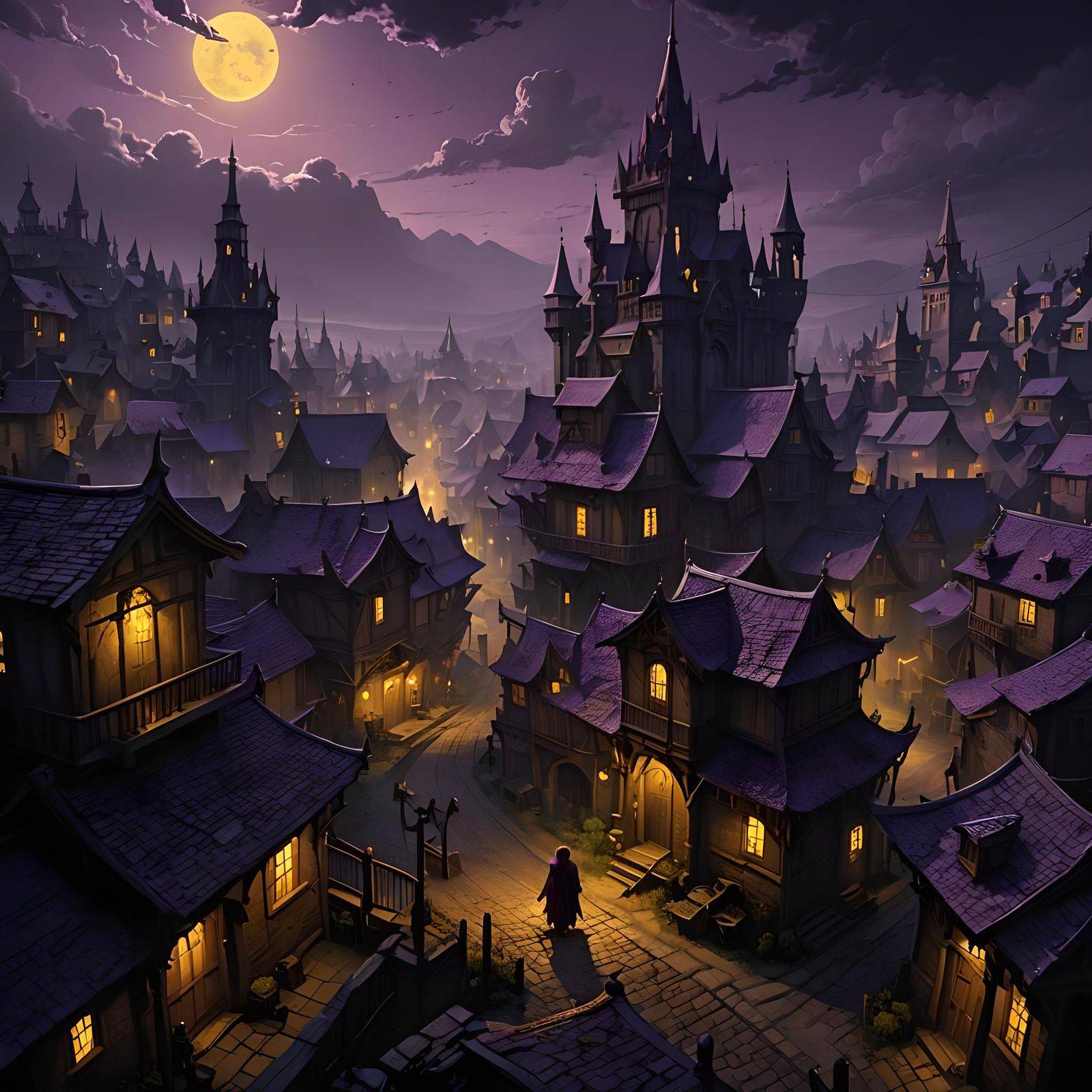 Eerie Darkness Spreads Across Foreboding Town