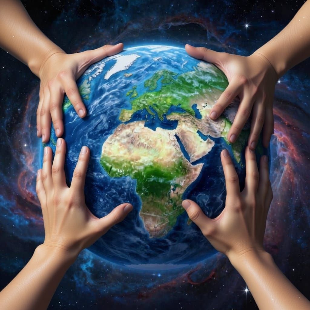 Fantastical Planet Embrace Matte Painting