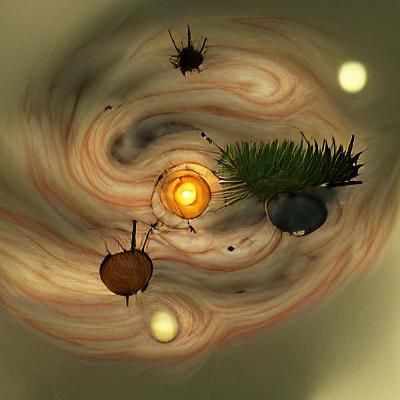 Colorful Solar System Illustration