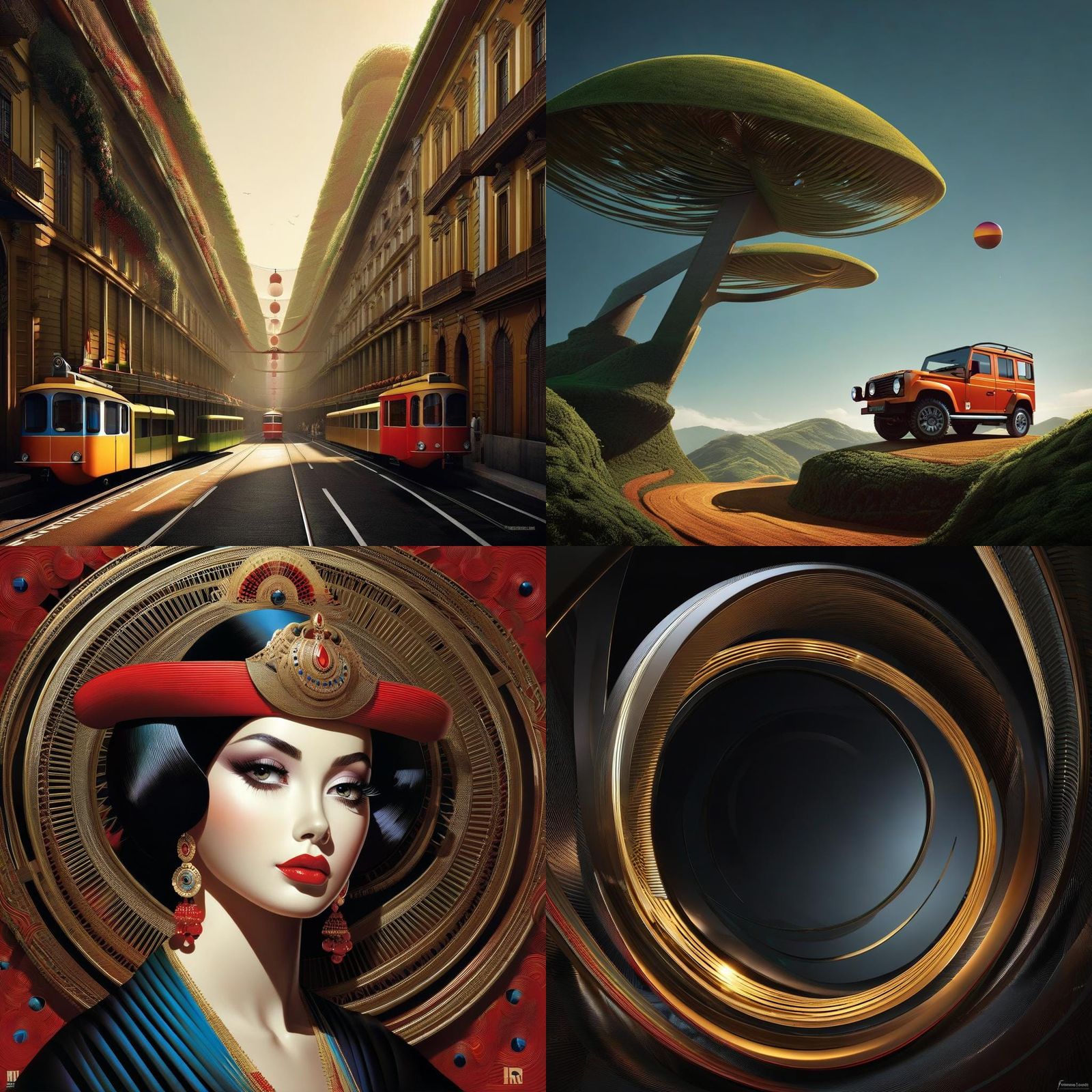 Expressive Portrait Exploring Identity, in the Style of Pain...