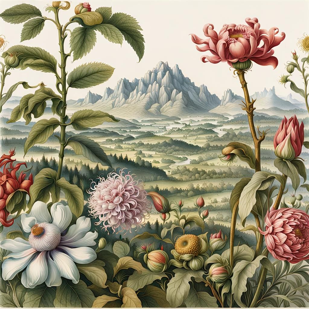 Botanical Art Blooms with Exquisite Precision