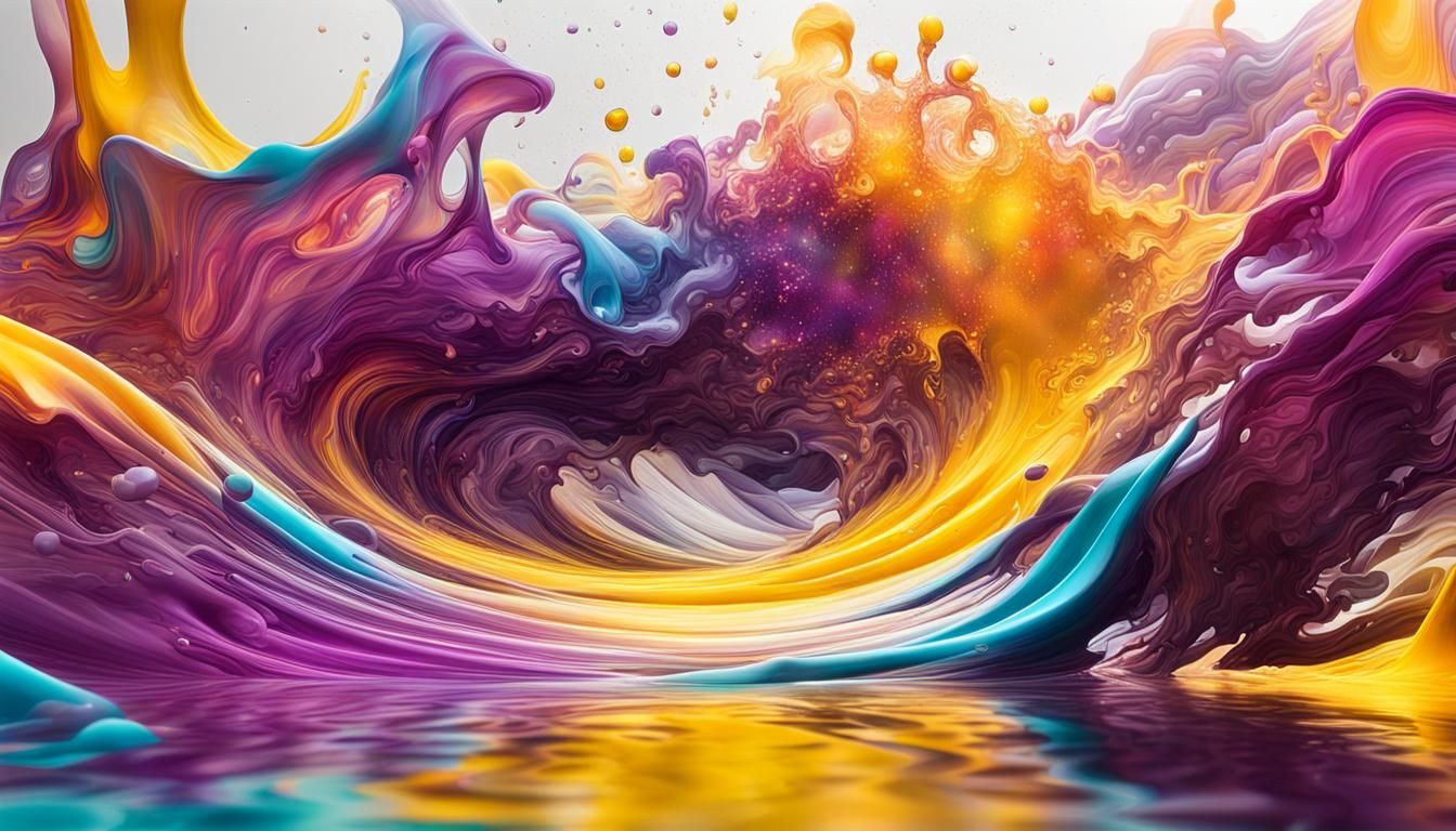 Vivid Abstract Energy in Translucent 3D